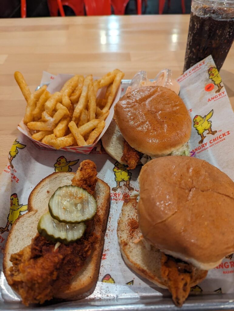 Angry Chickz, top level (angry) spicy