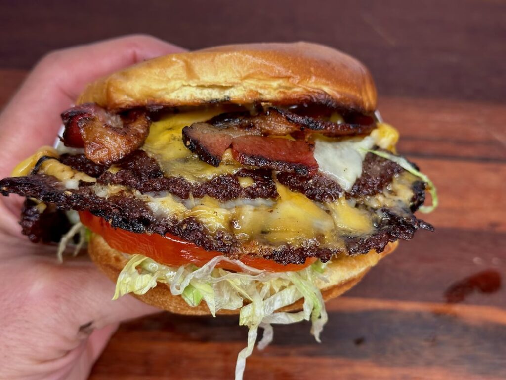 Bacon double Oklahoma Onion smash burger!
