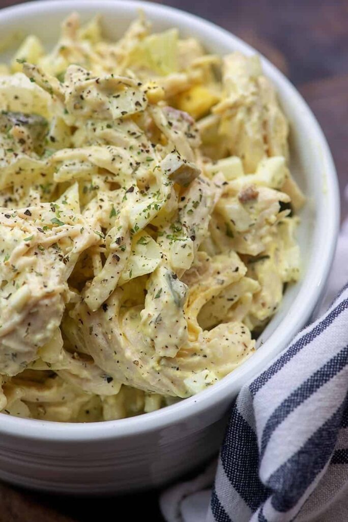 This keto chicken salad recipe is SO GOOD!