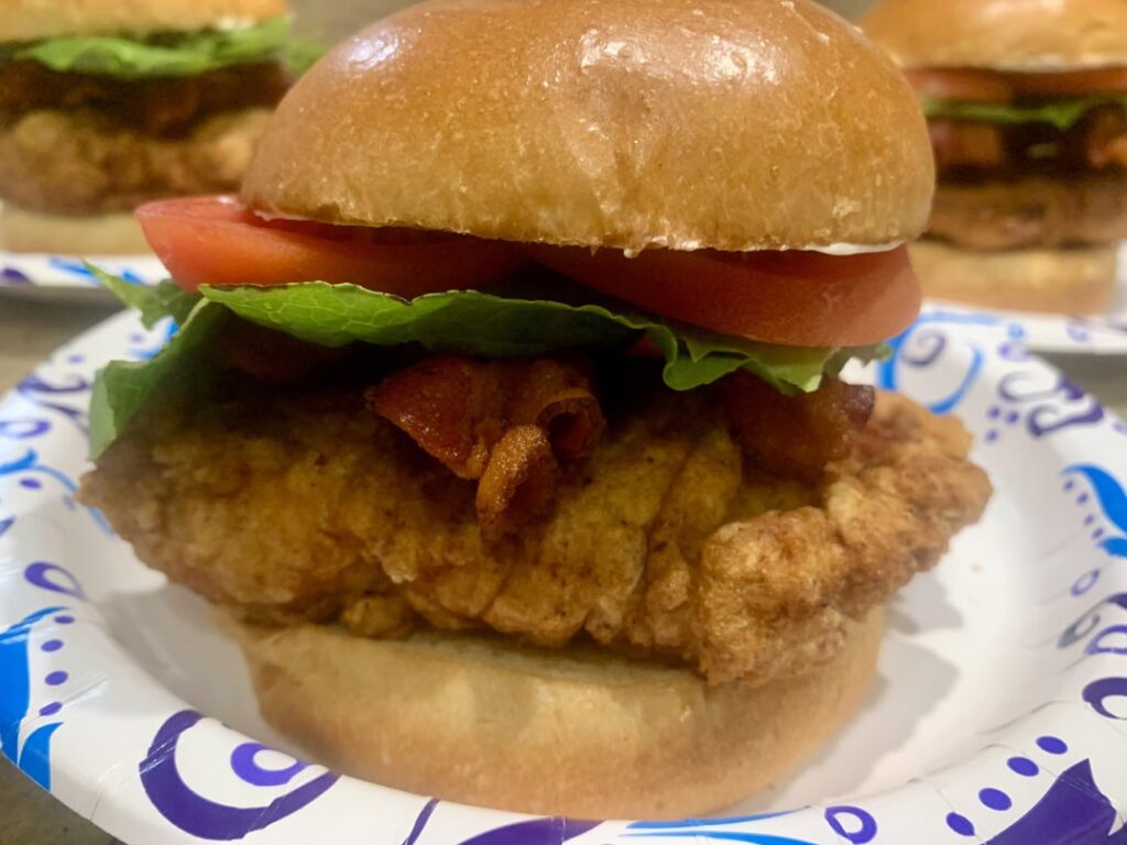 Fried chicken BLT