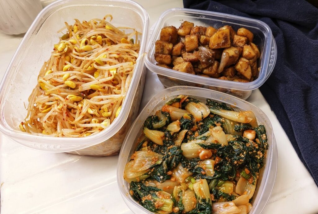 Made Banchan today and packed a lunch for my (grown) daughter.