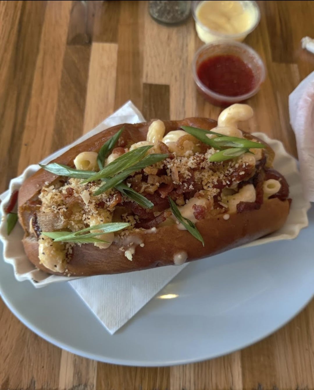 How many calories in this hotdog if I get it without the bacon