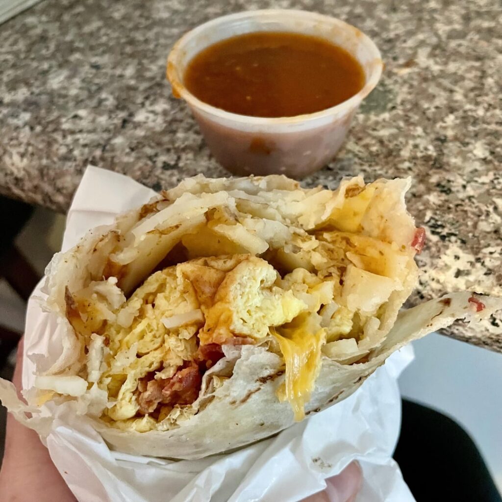 Lucky Boy breakfast burrito. Why is it beloved?