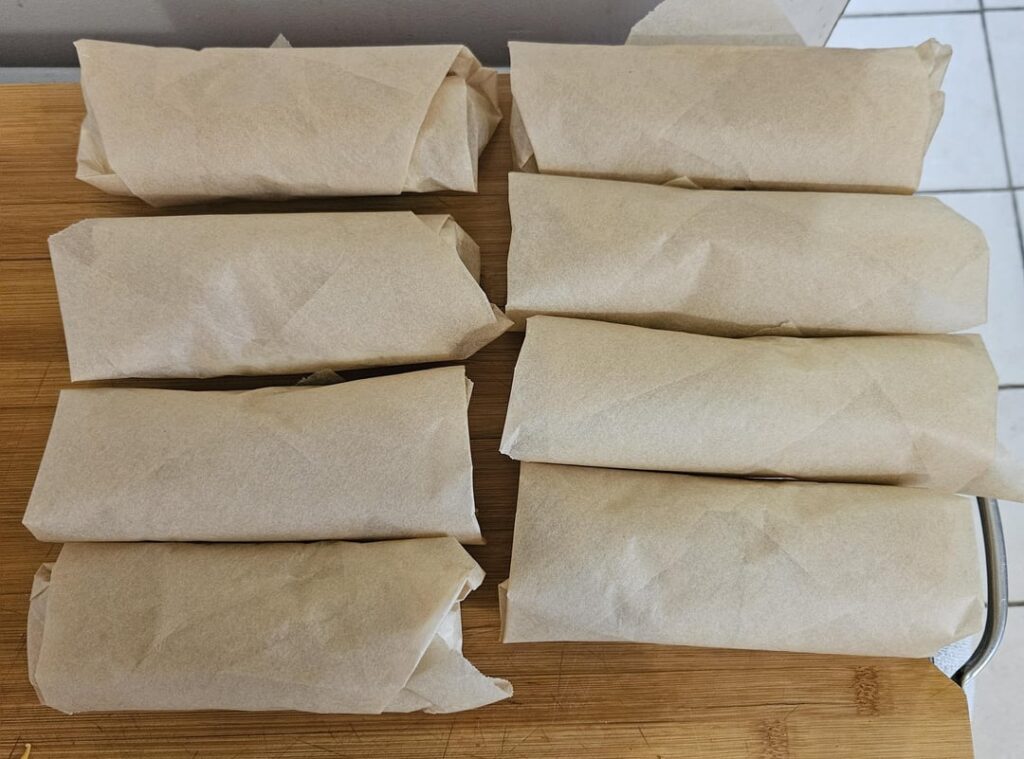 Meal prepped burritos today! Meal prepped burritos today!