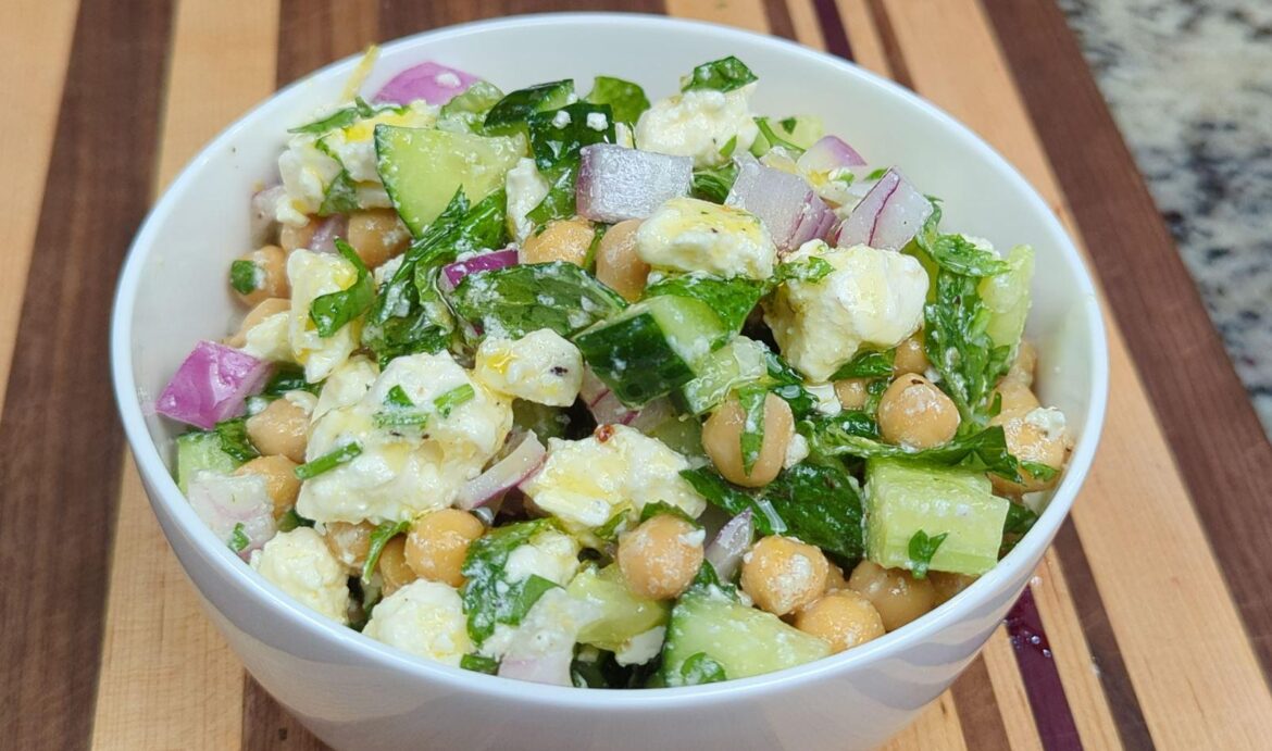 Chickpea Feta Salad