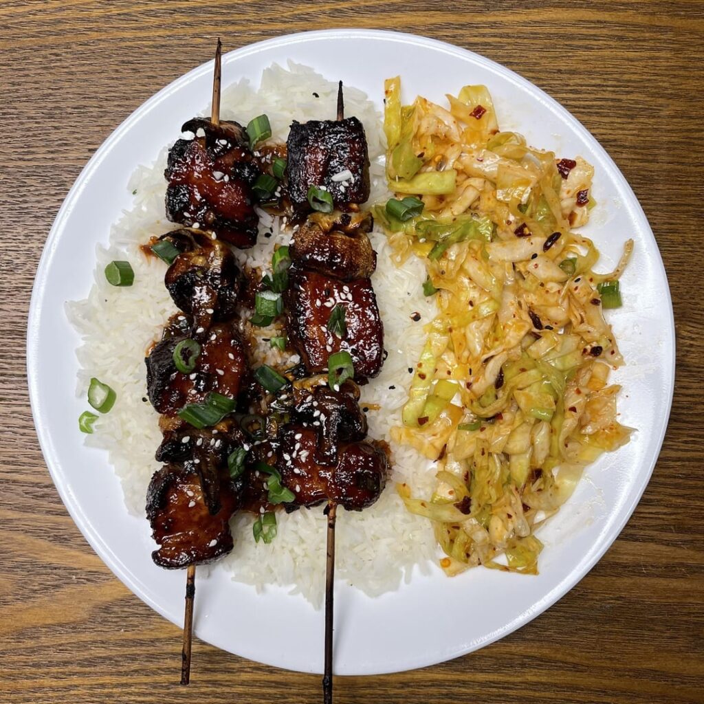 Pork belly Yakitori