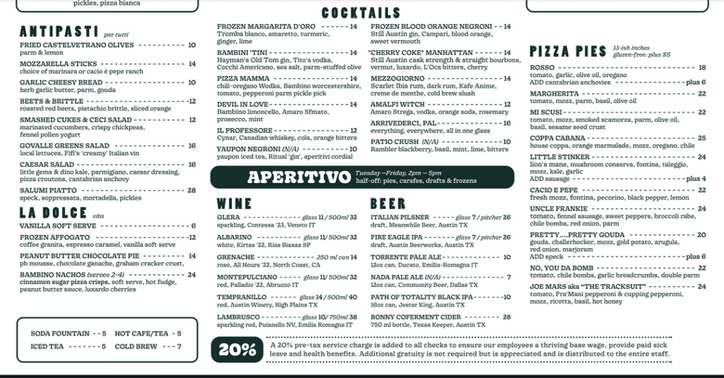 Already disappointed in Bambinos