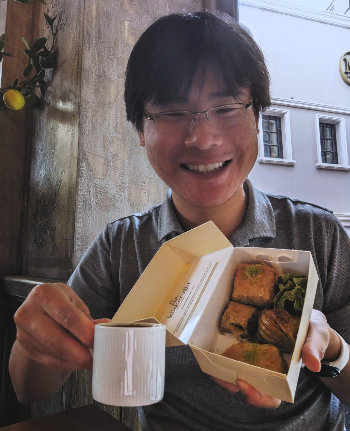 Turkish coffee and Baklava in Istanbul