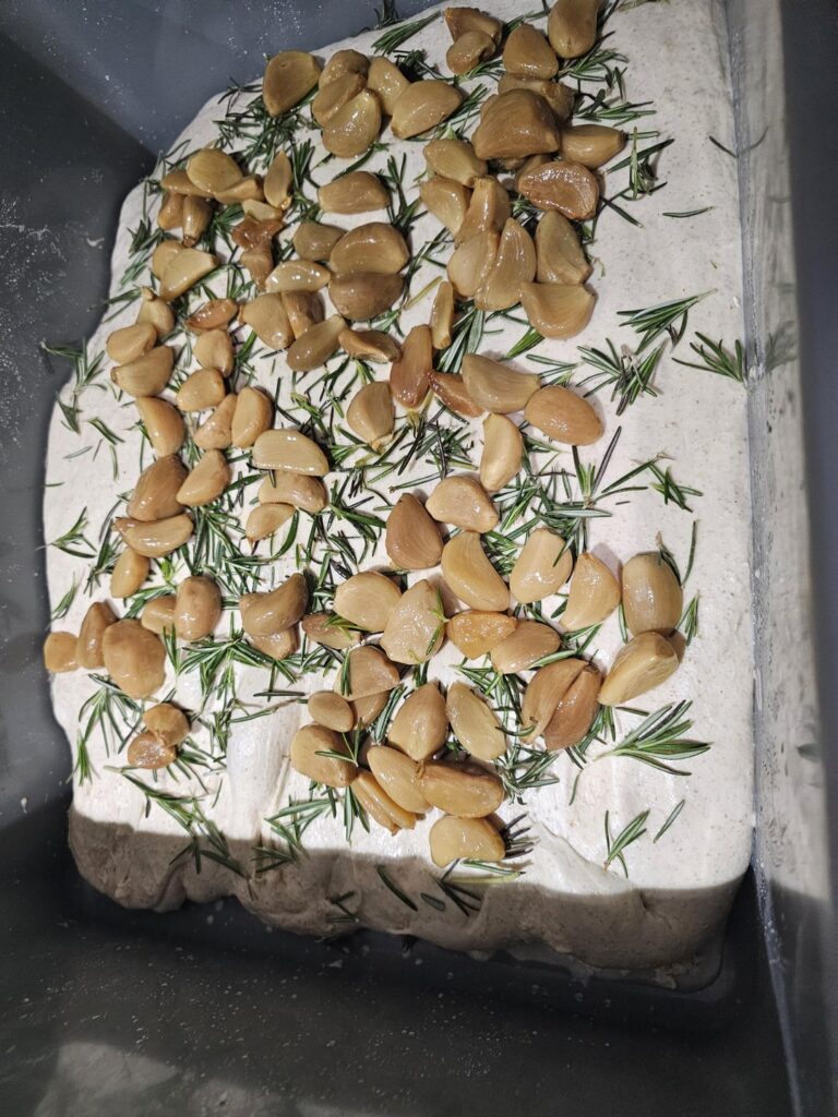 Roasted garlic & rosemary sourdough