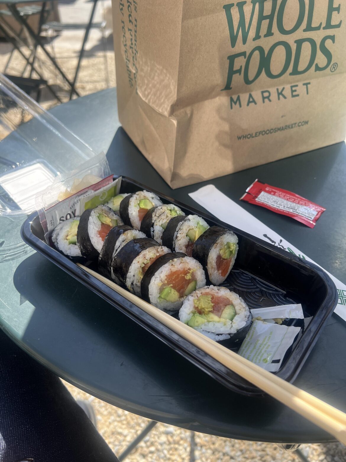 480 calories whole foods sushi