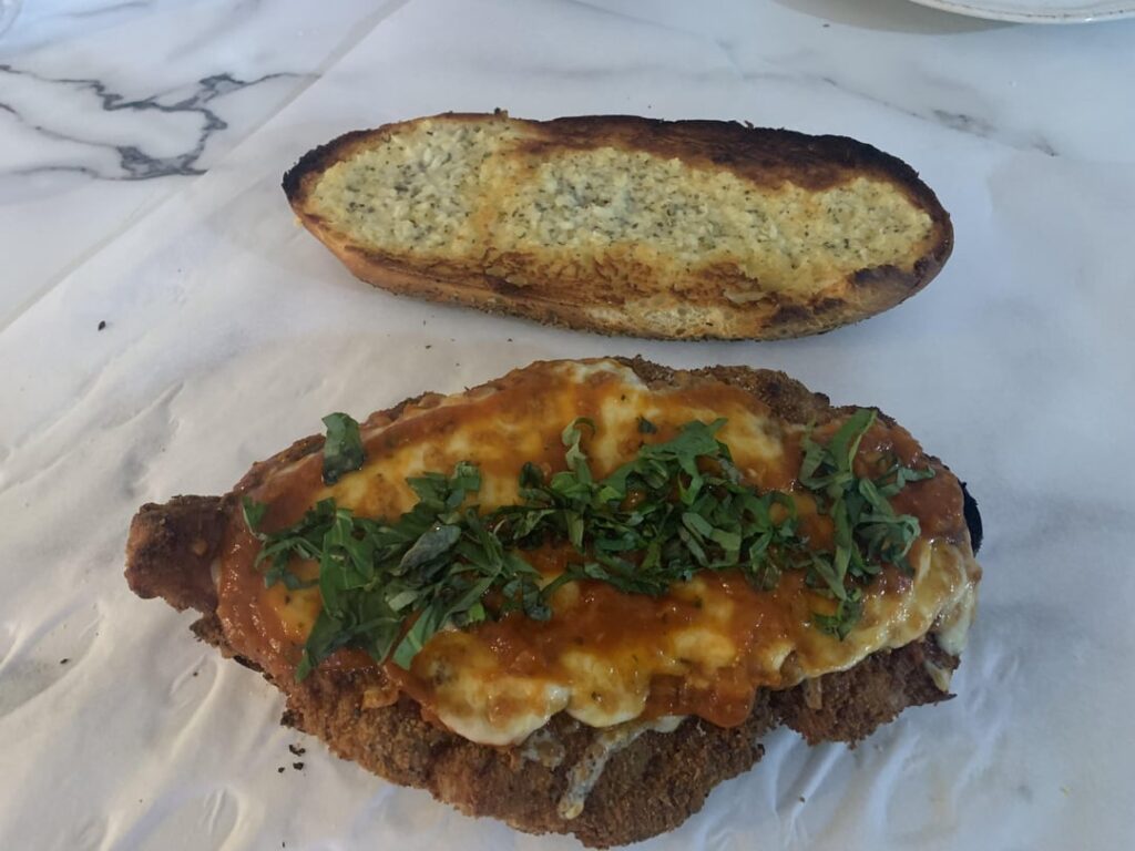 Chicken Parm & Garlic Bread