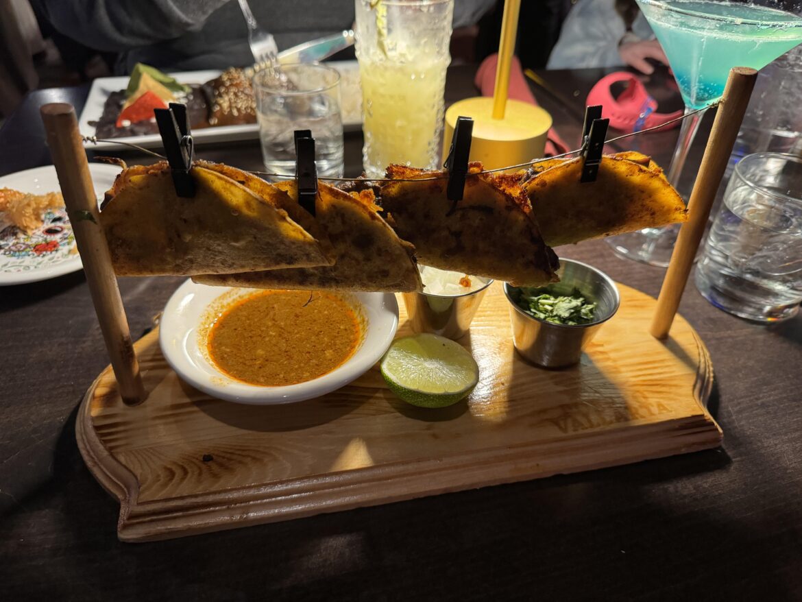 Hang on, got to take my tacos off the line.