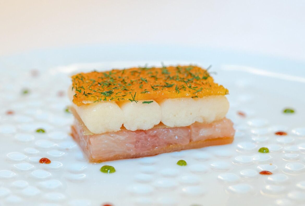 Grapefruit 3 ways (fresh, caramelized, and preserved)