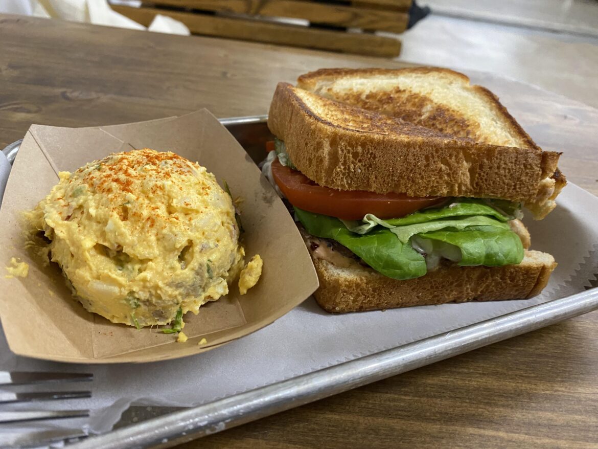 First time at Mum Foods - probably a mistake to get a melt instead of pastrami, but it was very good!