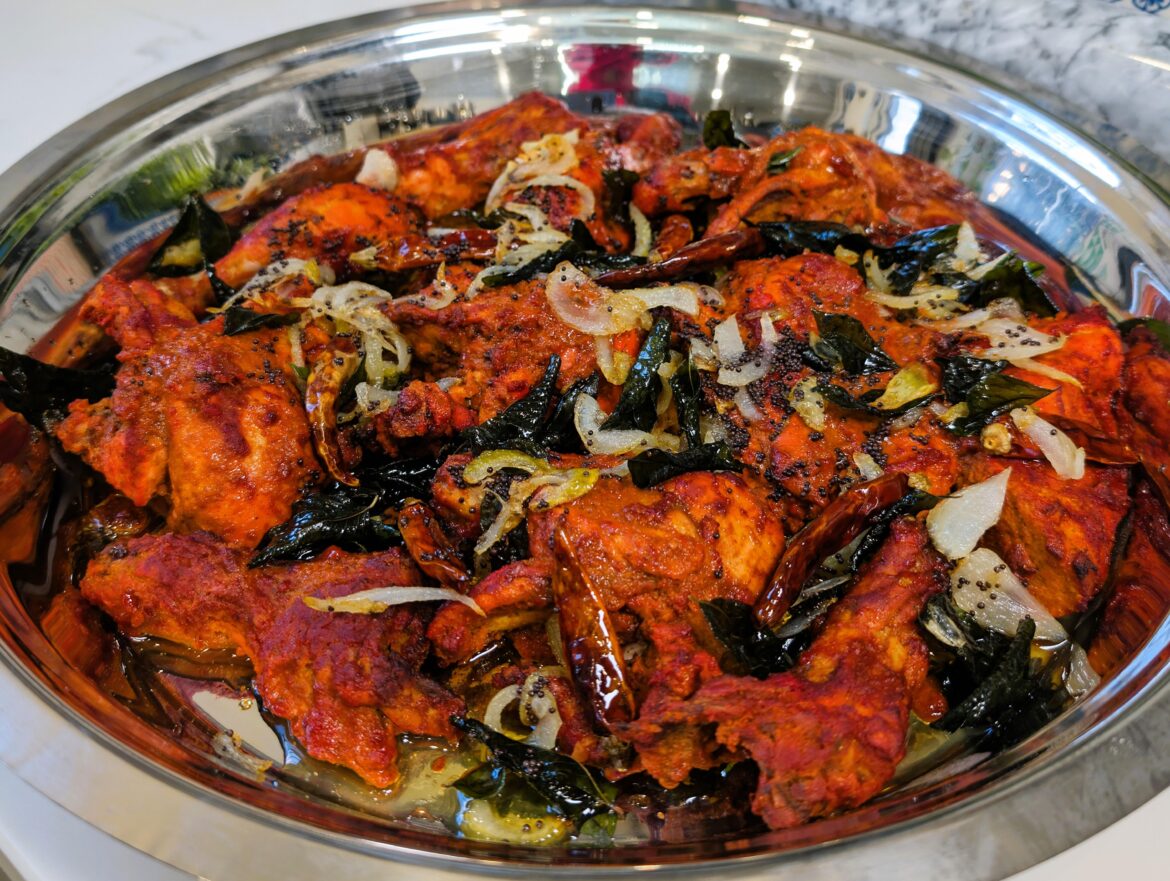 Chicken 65 made in the oven