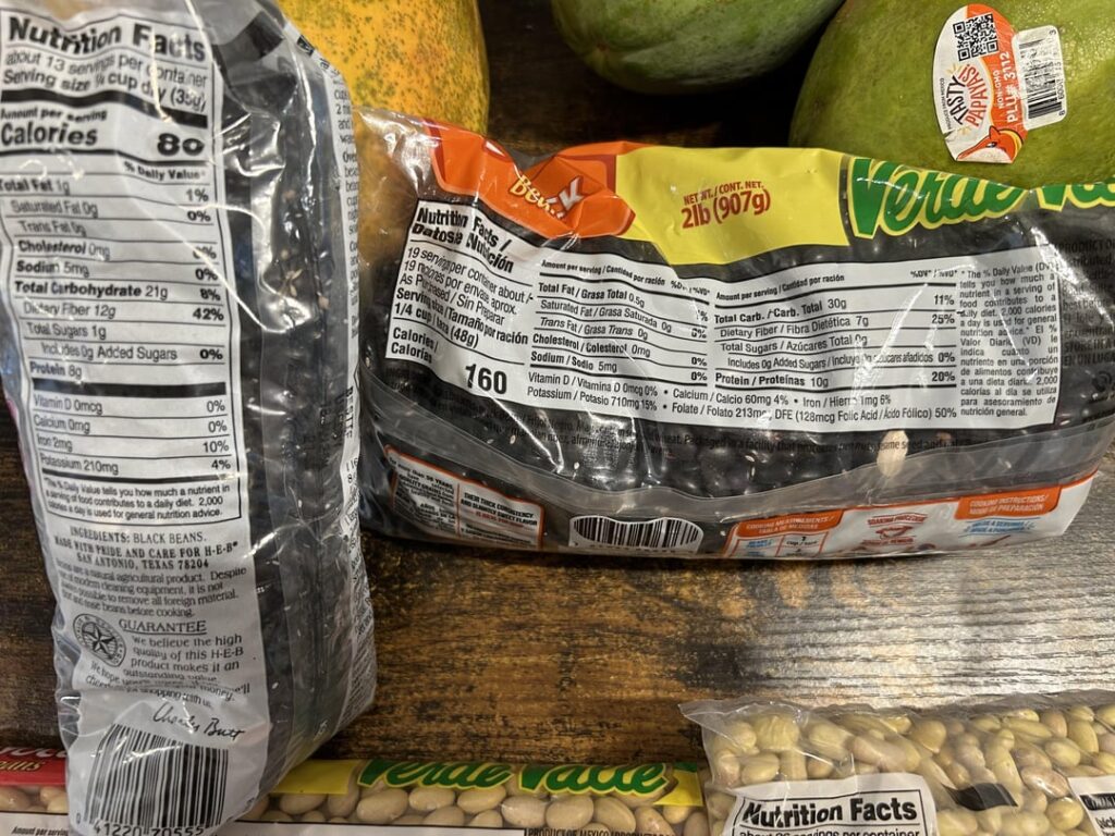 Can anyone tell me how or why these beans have different macros?