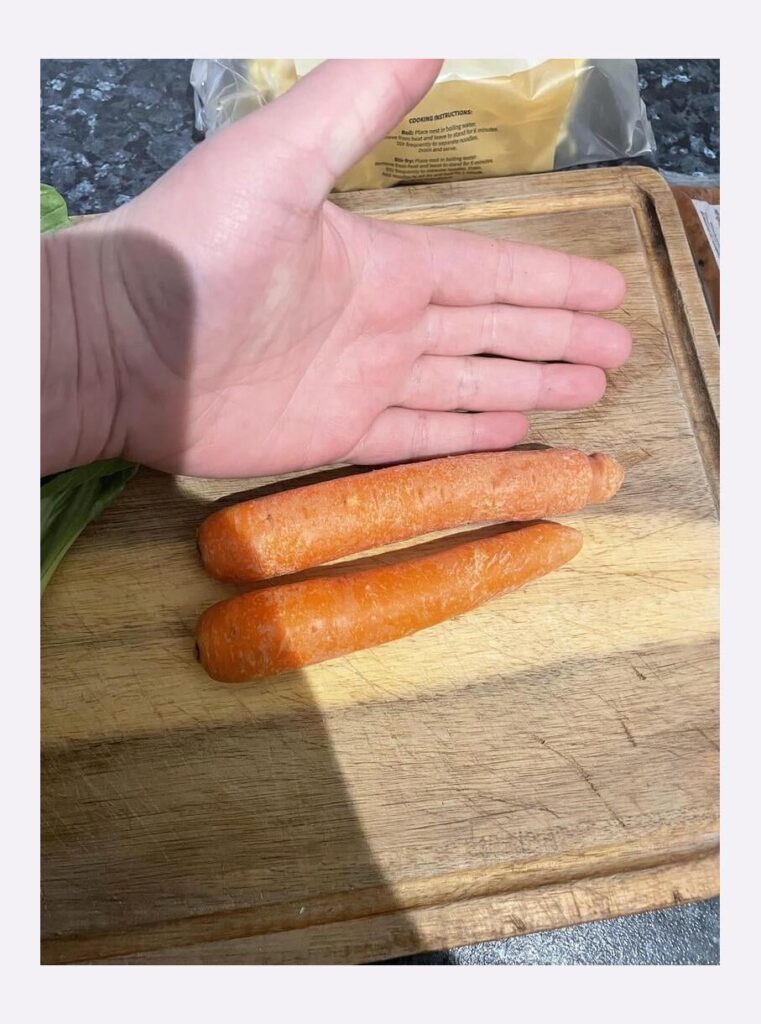 Carrots for 4x people apoarently