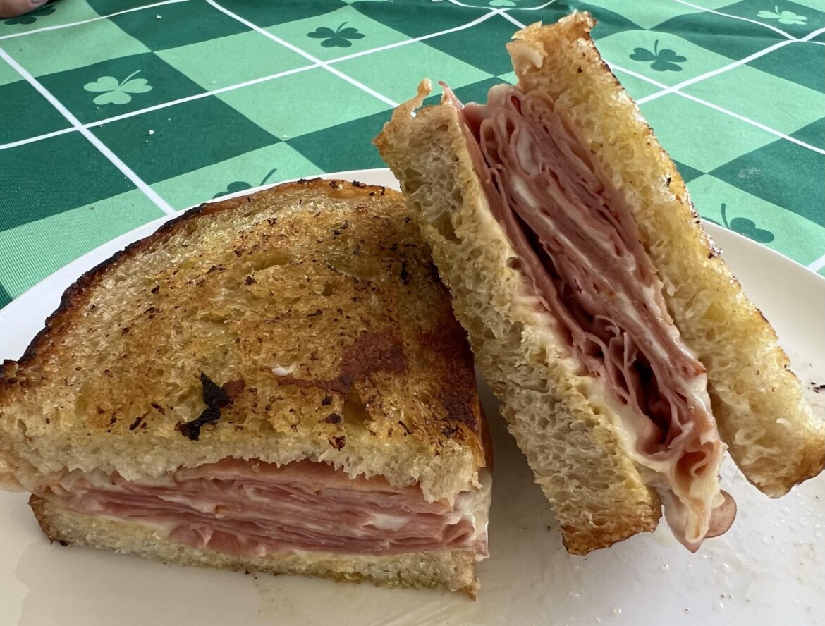 I made the Bourdain special on my own sourdough. Unreal. Cheers Tony!