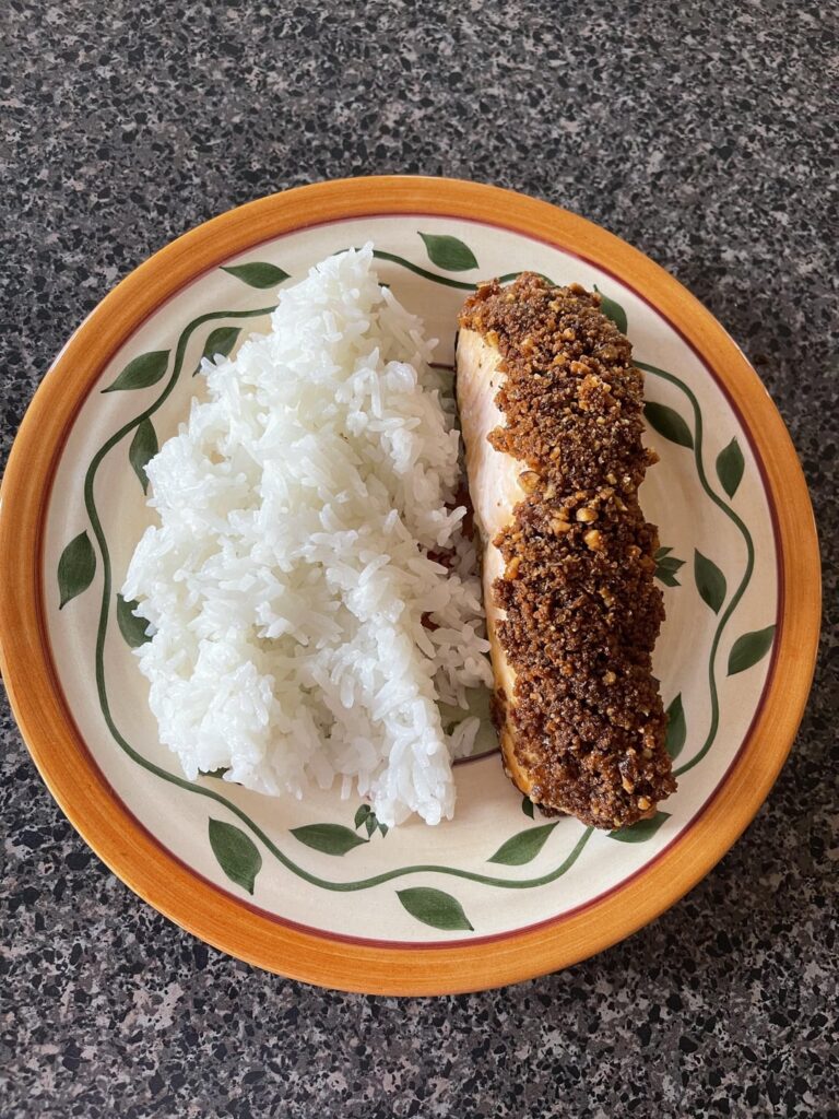 Walnut Crusted Salmon…Wow!! Review Below ⬇️ Walnut Crusted Salmon…Wow!! Review Below ⬇️