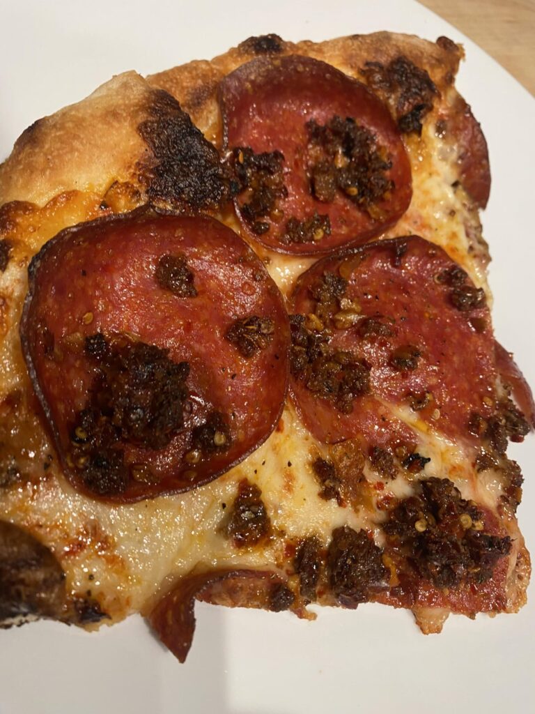 Scorpion pepper sausage courtesy of Infernos Pizza in New Braunfels, Tx