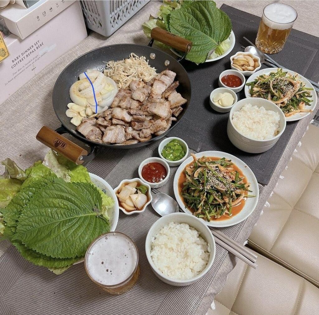 Todays linner: Samgyeopsal