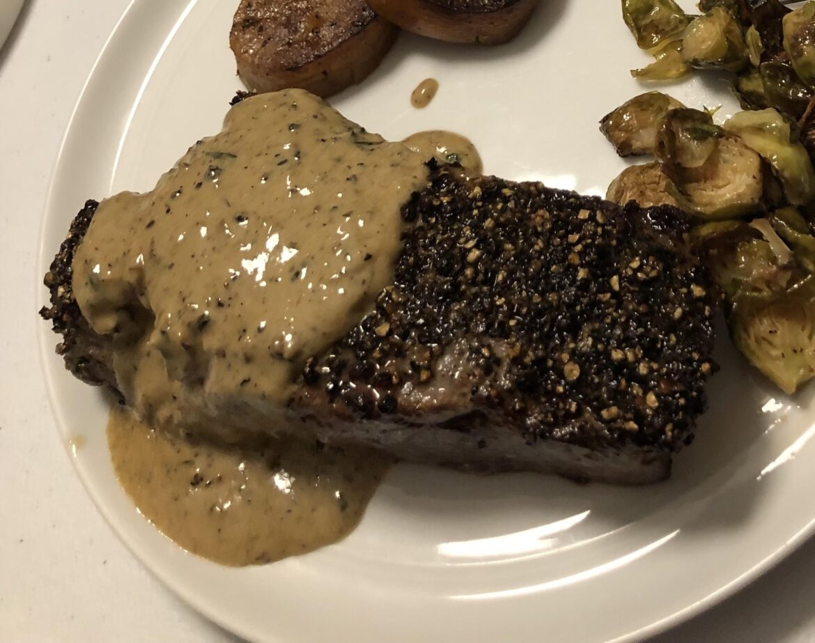 Pepper too coarse for steak au poivre? Pepper too coarse for steak au poivre?