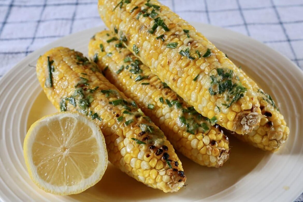 Barbecued Miso Butter Corn on the Cob