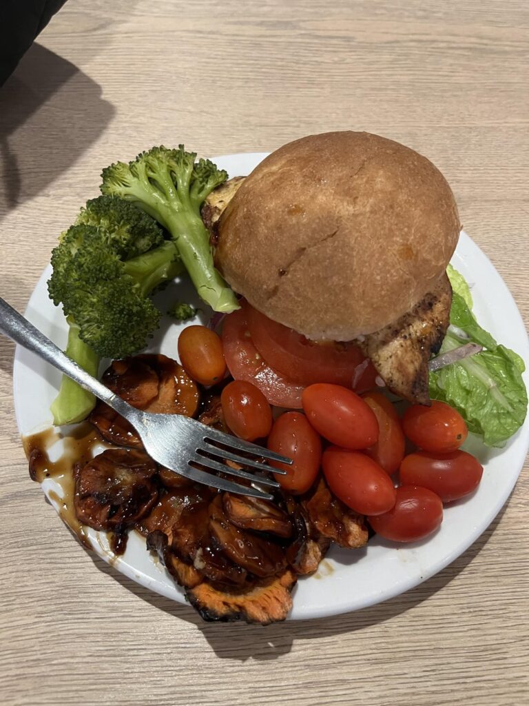 typical dinner in college