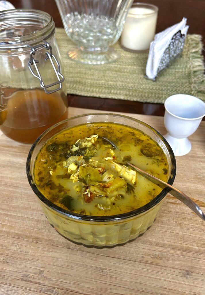 Keto Chicken and vegetable Soup