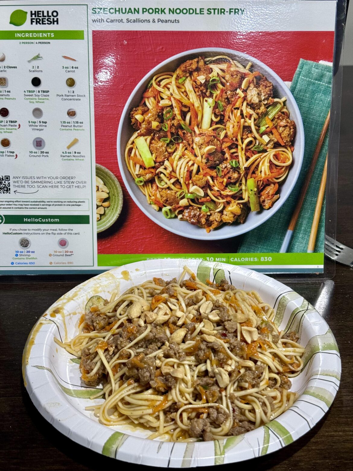 Szechuan Pork Noodle Stir Fry