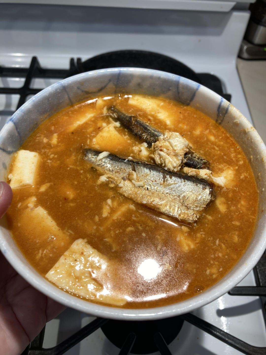 Dragonfly Sardines in Tomato Sauce and Egg Soft Tofu Stew Dining and