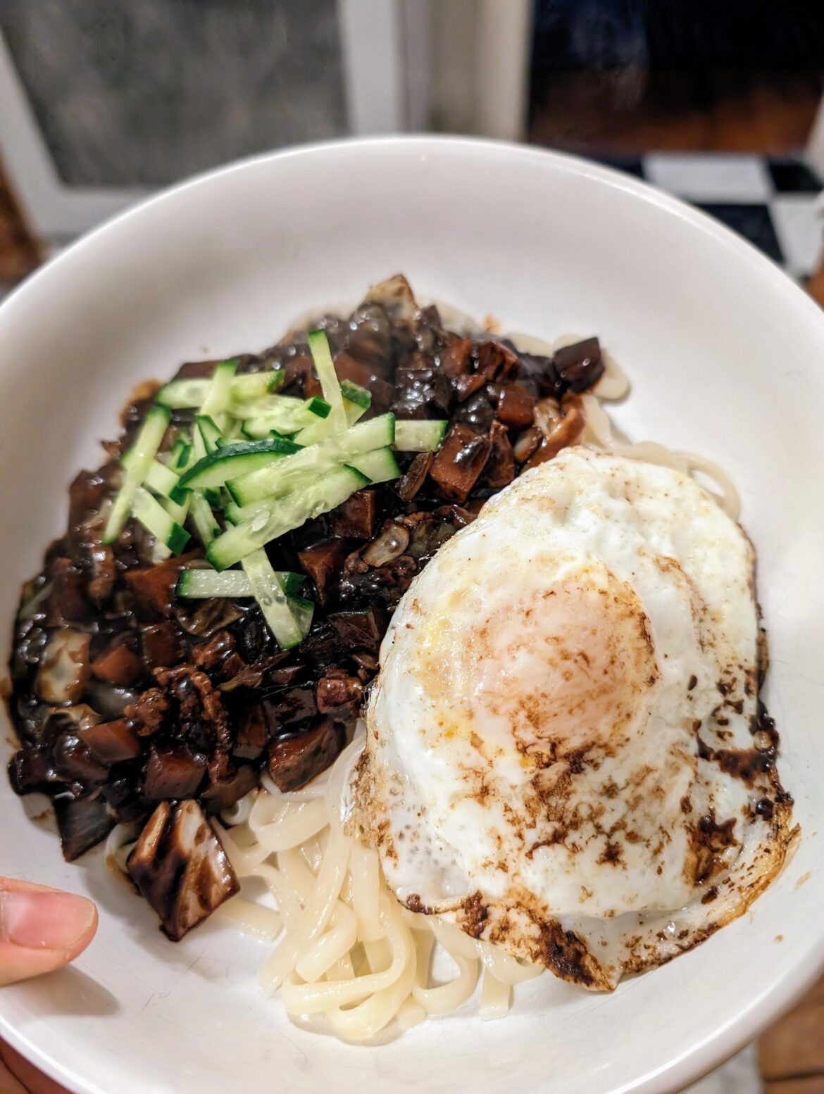 Made jajangmyeon for the first time!