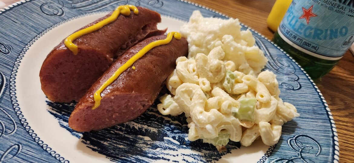 Homemade kielbasa from a local Polish Deli