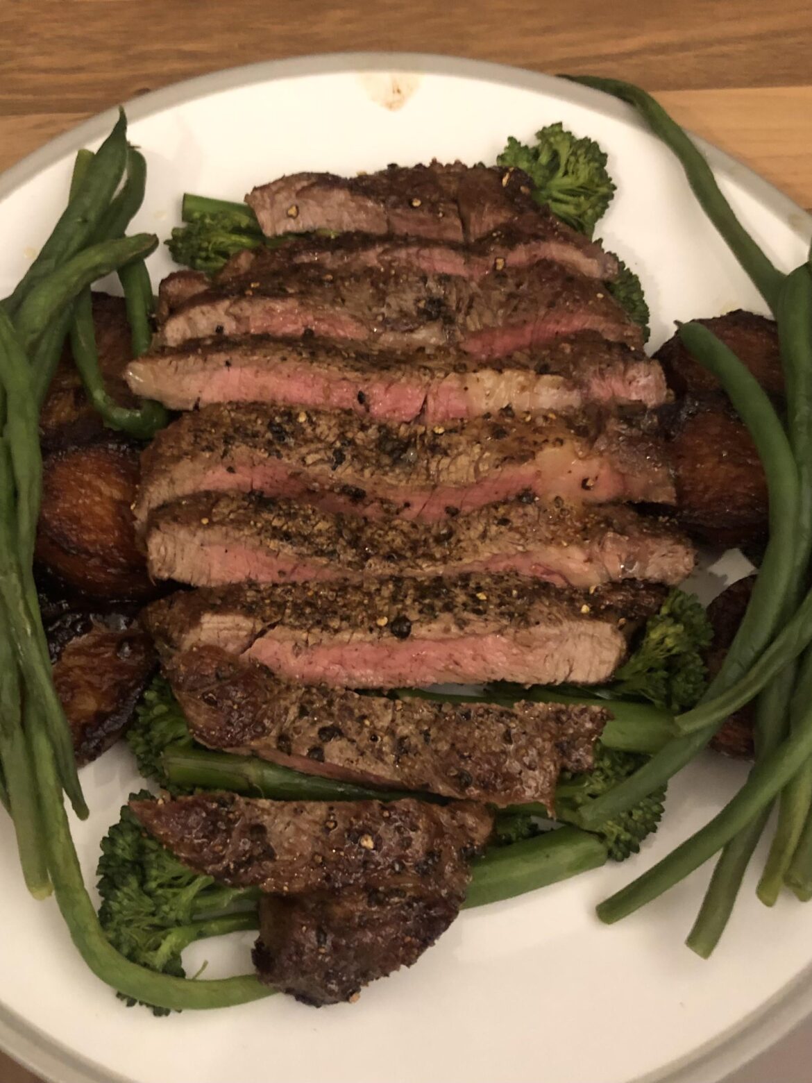 Rib-eye I cooked for my wife