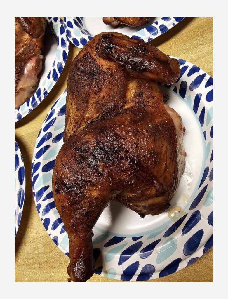 Getting direct heat half chickena dialed in!