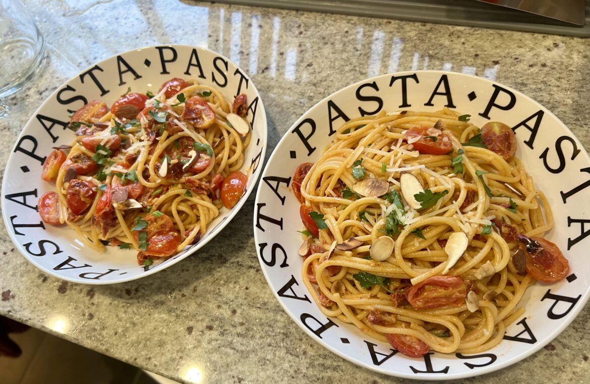 Sun-Dried Tomato Spaghetti night!