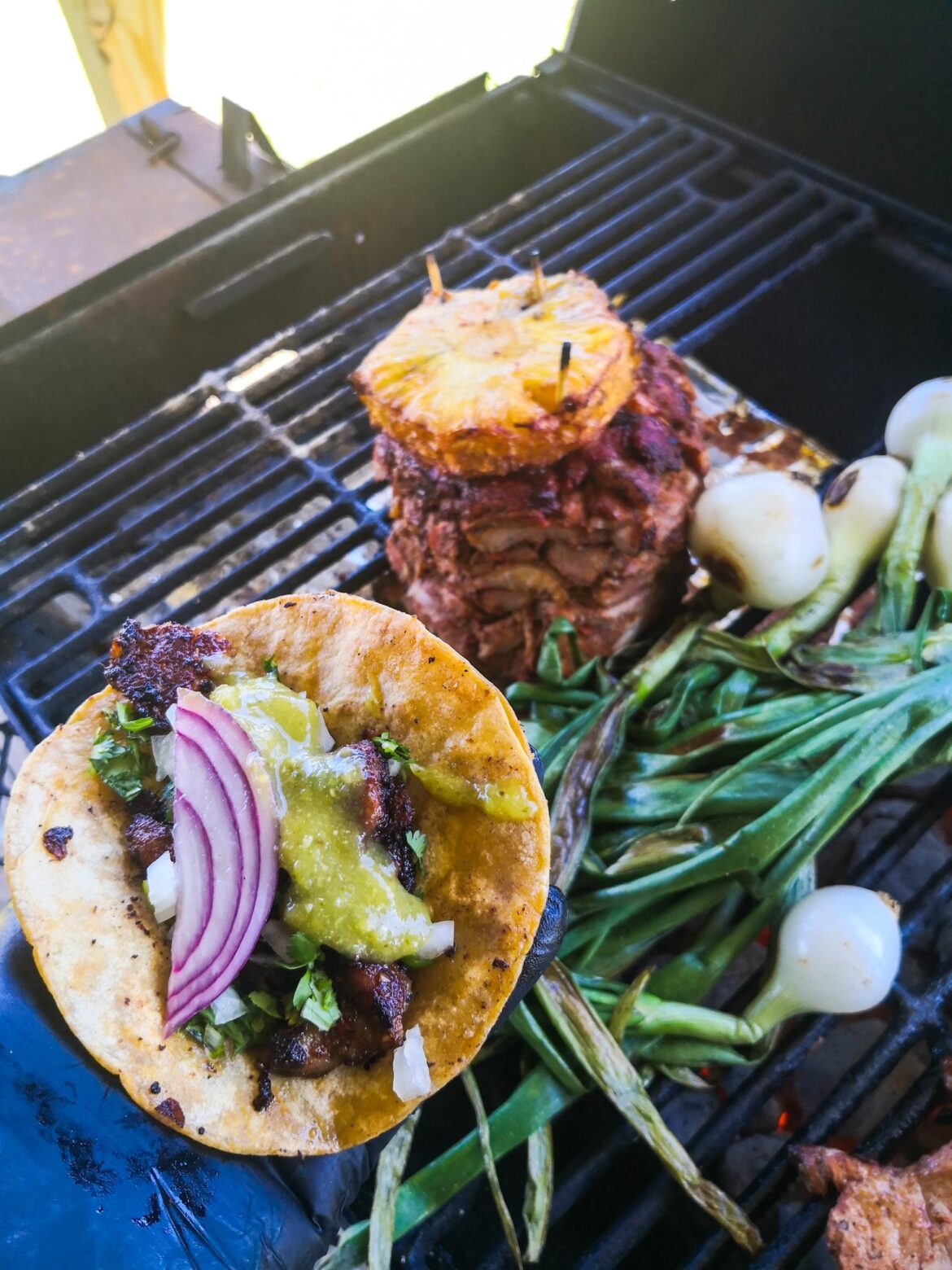 Decided to try tacos al pastor from scratch.