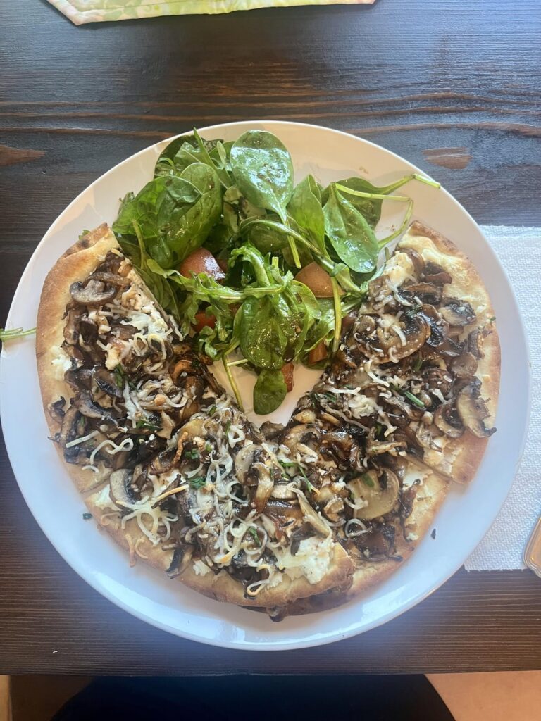 Ricotta and Mushroom Flatbreads with Chives 6/10