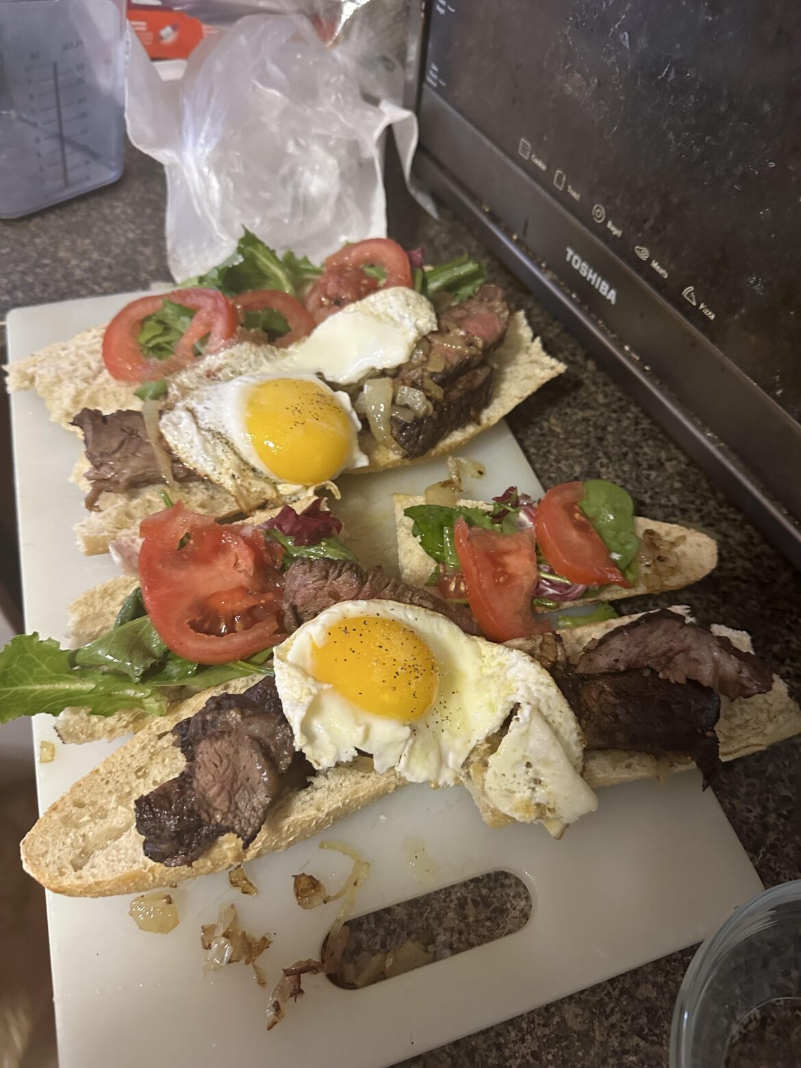 Making sandwich for my chick