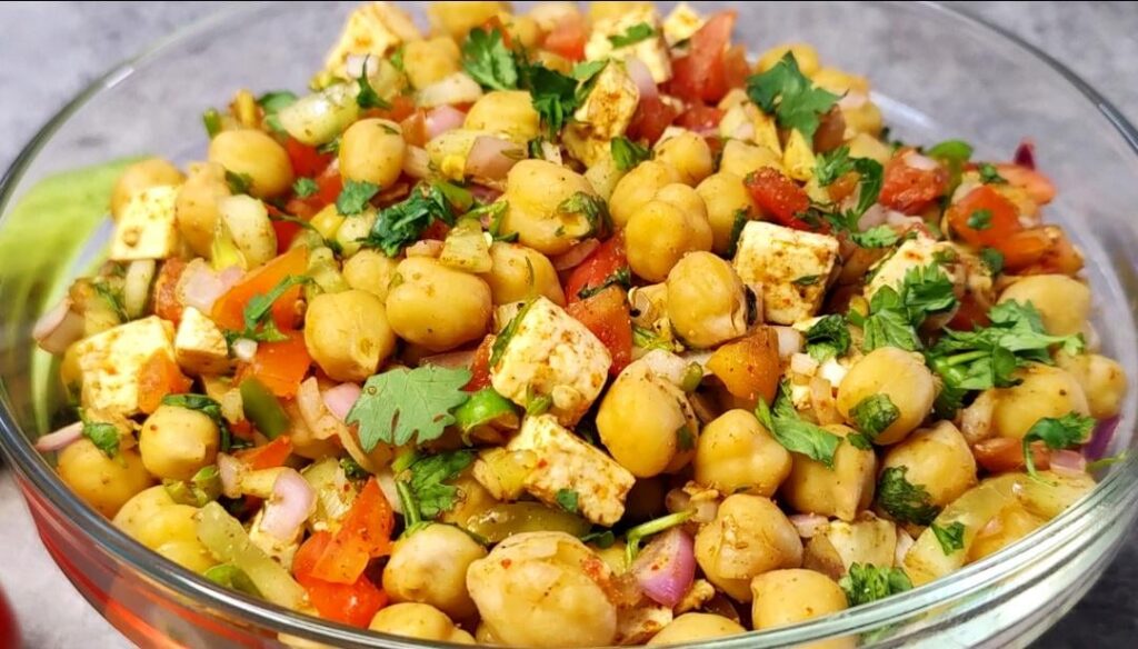 Healthy chickpea salad