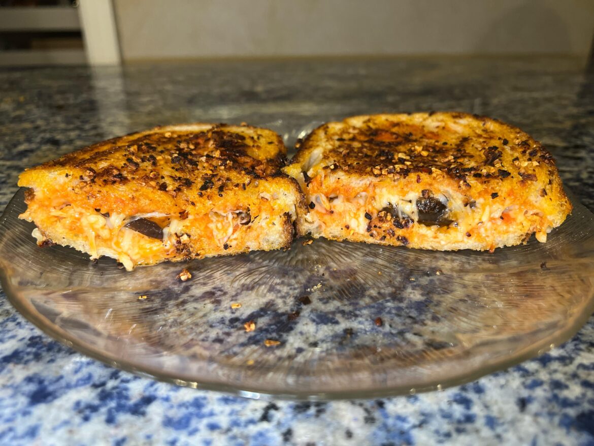 Eggplant parm grilled cheese