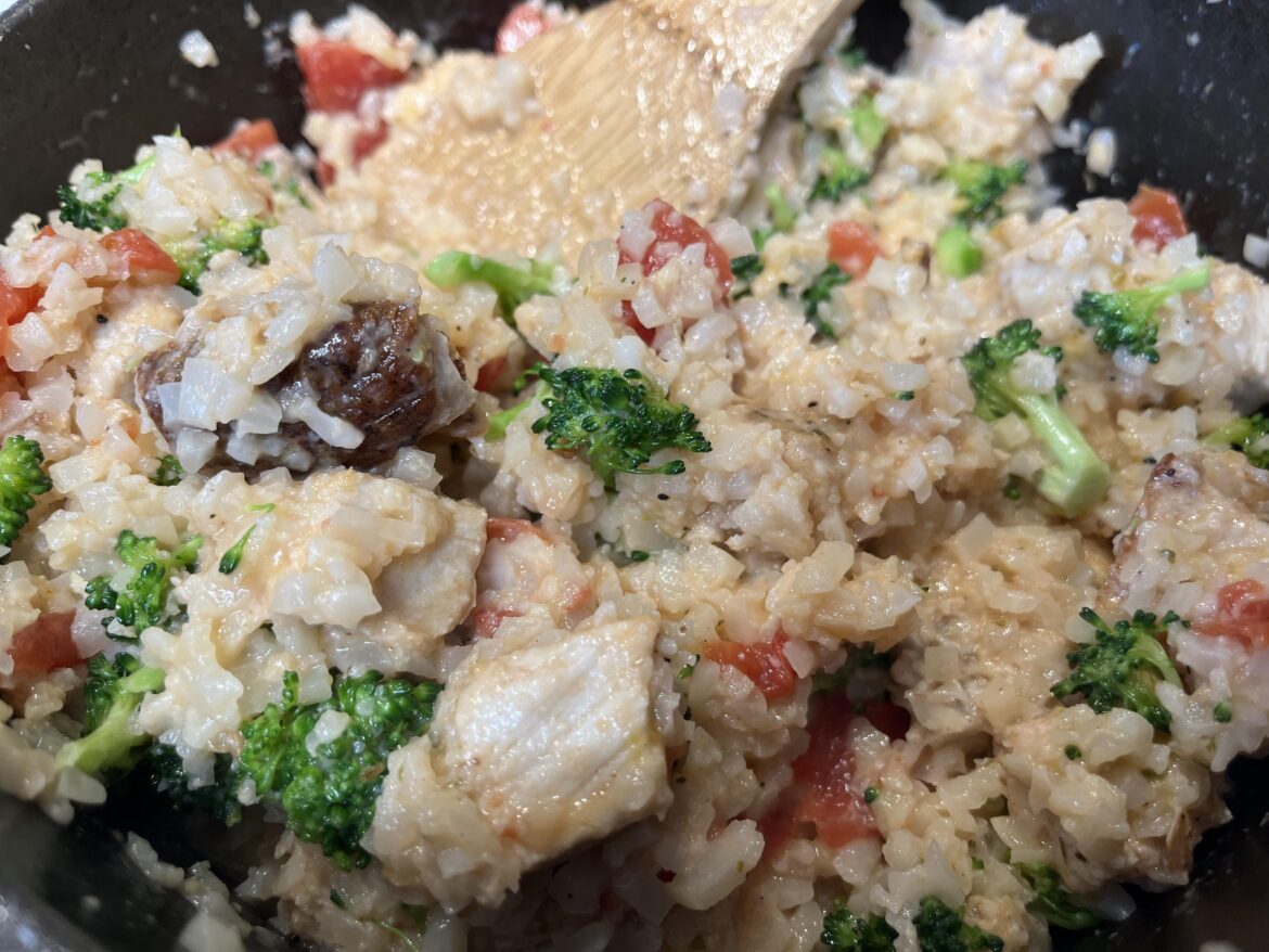 Riced Cauliflower Jambalaya