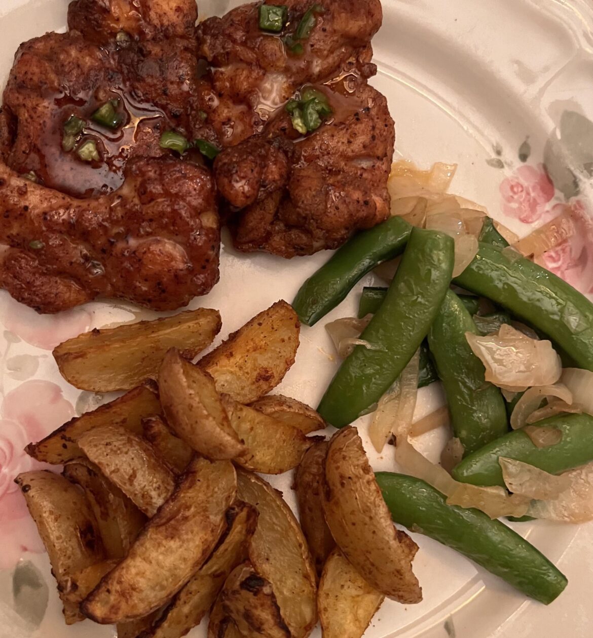 Baked hot honey chicken, it was absolutely delicious