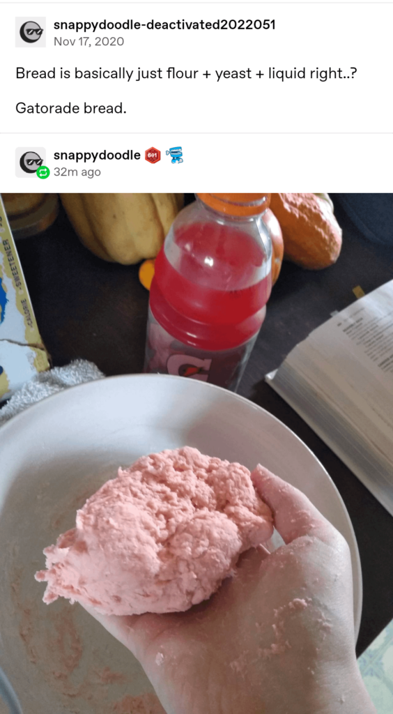How would one go about making gatorade bread?