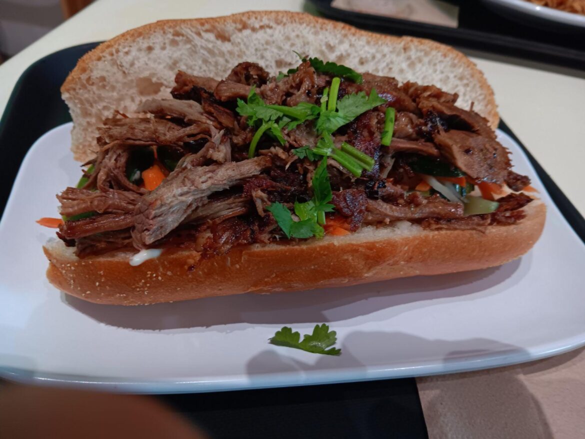 Seared brisket banh mi