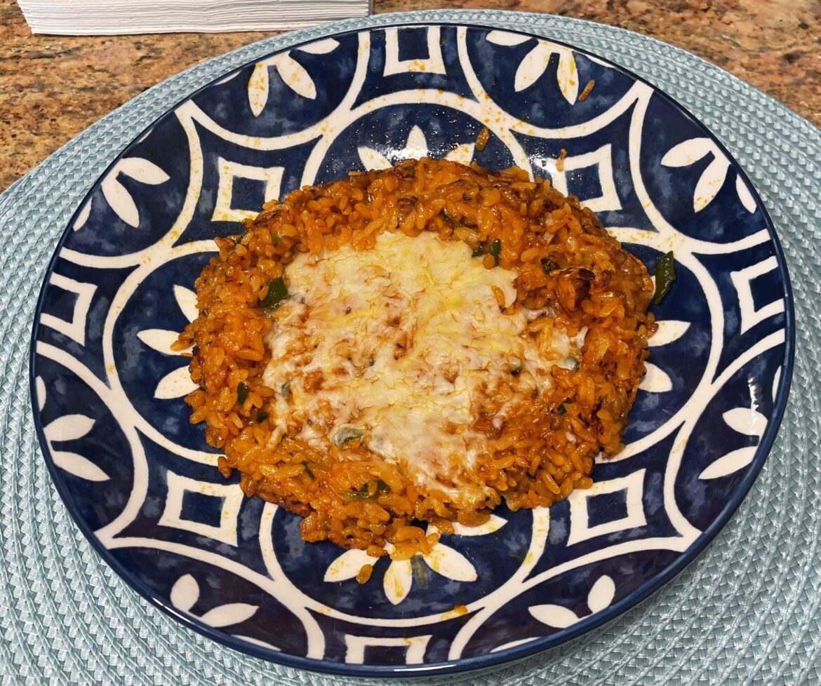 Buldak carbonara flavor fried rice with cheese
