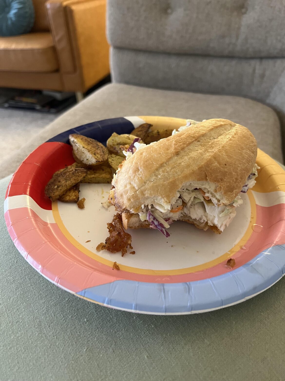 Cajun Spiced Crispy Tilapia Sandwich