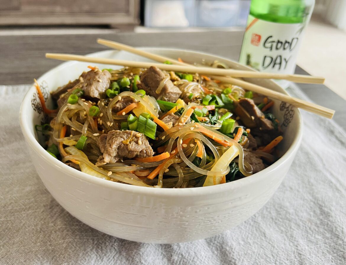 homemade japchae