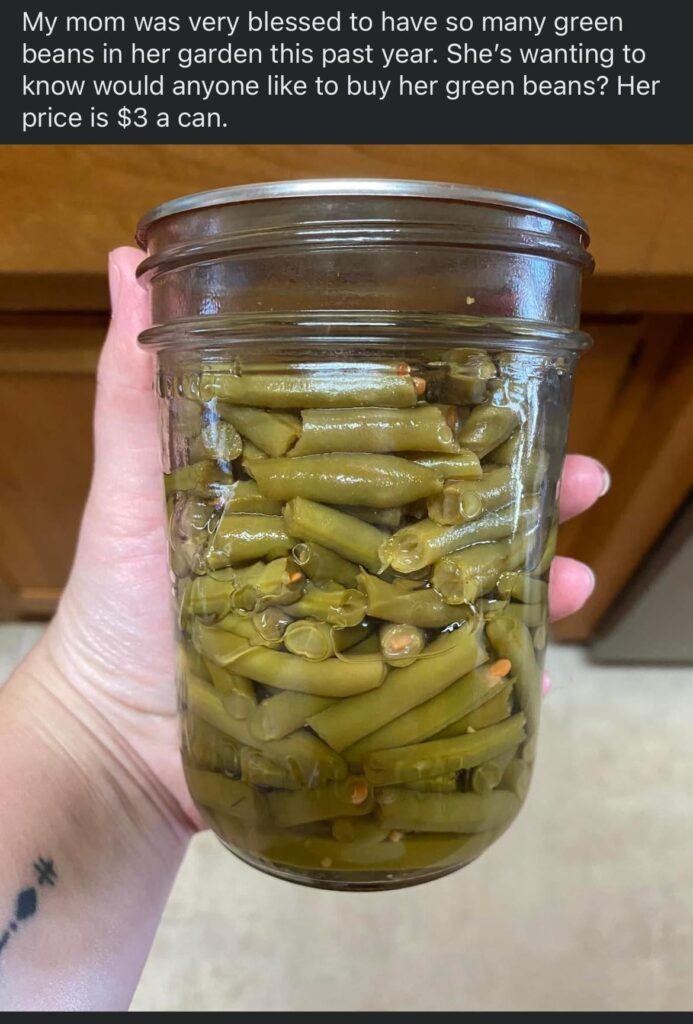 Green Beans for Sale? Green Beans for Sale?