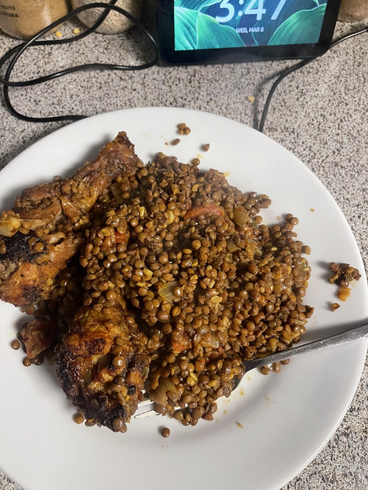 1rst attempt at making lentils